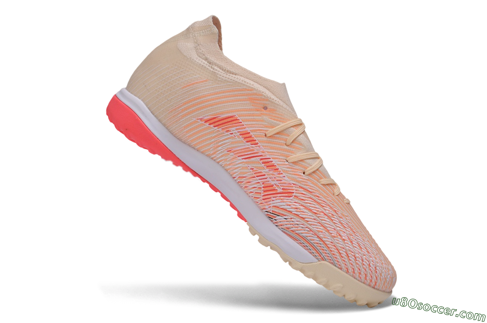Puma Future 9 Ultimate TF Artificial Turf Soccer Shoes - Beige/Ivory Glow/Electric Pink 4