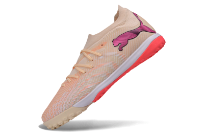 Puma Future 9 Ultimate TF Artificial Turf Soccer Shoes - Beige/Ivory Glow/Electric Pink