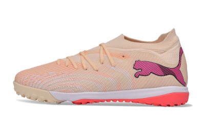 Puma Future 9 Ultimate TF Artificial Turf Soccer Shoes - Beige/Ivory Glow/Electric Pink
