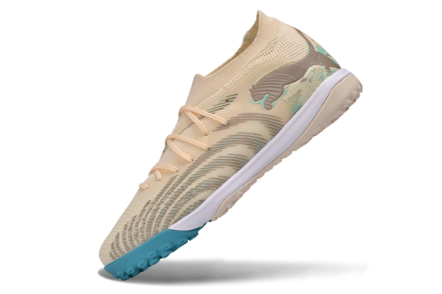 Puma Future 9 Ultimate TF Artificial Turf Soccer Shoes - Beige/Oatmeal/Teal