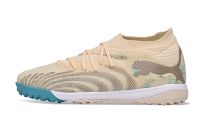 Puma Future 9 Ultimate TF Artificial Turf Soccer Shoes - Beige/Oatmeal/Teal