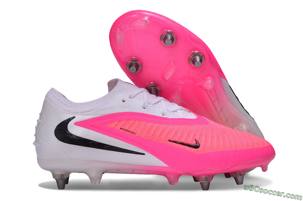 Nike Phantom 6 Elite Low SG Soft Ground Soccer Cleats - Pink/Hyper Pink/White 1