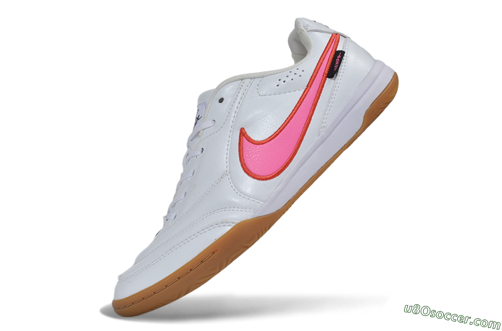 Nike Tiempo Legend 11 Elite IC Indoor & Futsal Soccer Shoes - White/Pink Foam/Gum Light Brown 5