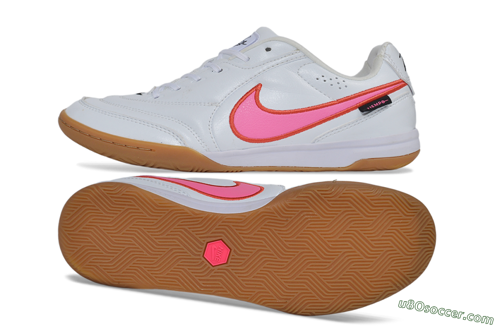 Nike Tiempo Legend 11 Elite IC Indoor & Futsal Soccer Shoes - White/Pink Foam/Gum Light Brown 0