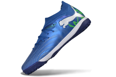 Puma Future 8 Ultimate TF Artificial Turf Soccer Shoes - Blue/Electric Blue/Frosty Green