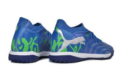 Puma Future 8 Ultimate TF Artificial Turf Soccer Shoes - Blue/Electric Blue/Frosty Green