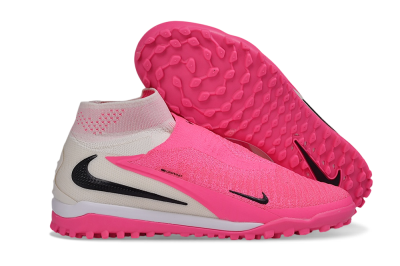 Nike Phantom 6 High Elite TF Artificial Turf Soccer Shoes - Pink/Neon Glow/Pure Pink