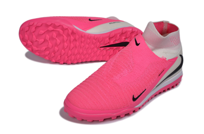 Nike Phantom 6 High Elite TF Artificial Turf Soccer Shoes - Pink/Neon Glow/Pure Pink