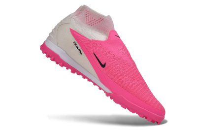 Nike Phantom 6 High Elite TF Artificial Turf Soccer Shoes - Pink/Neon Glow/Pure Pink