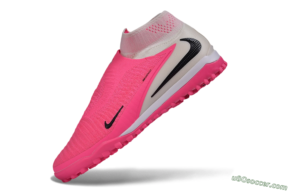 Nike Phantom 6 High Elite TF Artificial Turf Soccer Shoes - Pink/Neon Glow/Pure Pink 5