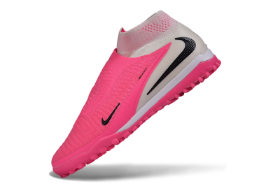 Nike Phantom 6 High Elite TF Artificial Turf Soccer Shoes - Pink/Neon Glow/Pure Pink
