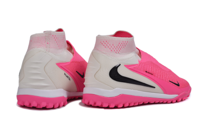 Nike Phantom 6 High Elite TF Artificial Turf Soccer Shoes - Pink/Neon Glow/Pure Pink