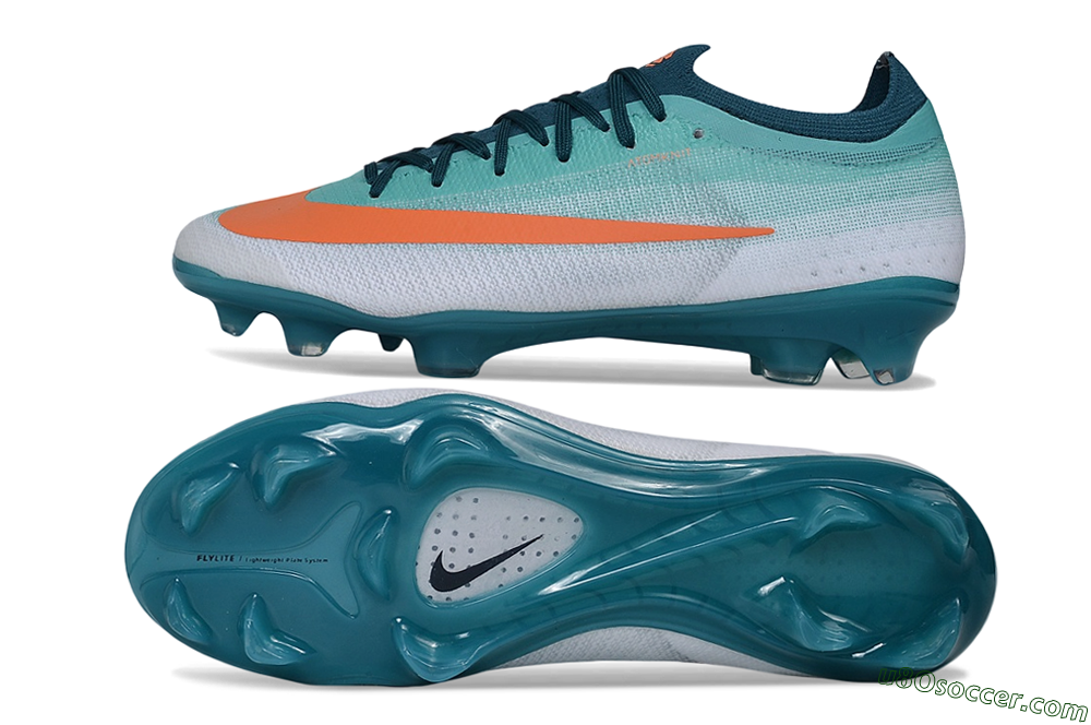 Nike Air Zoom Mercurial Vapor 17 Elite FG Firm Ground Soccer Cleats - Blue/Turquoise Blue/Bright Orange 0