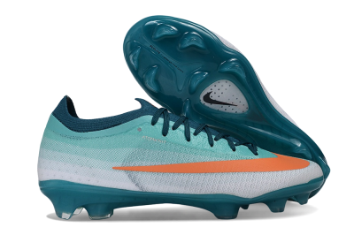 Nike Air Zoom Mercurial Vapor 17 Elite FG Firm Ground Soccer Cleats - Blue/Turquoise Blue/Bright Orange