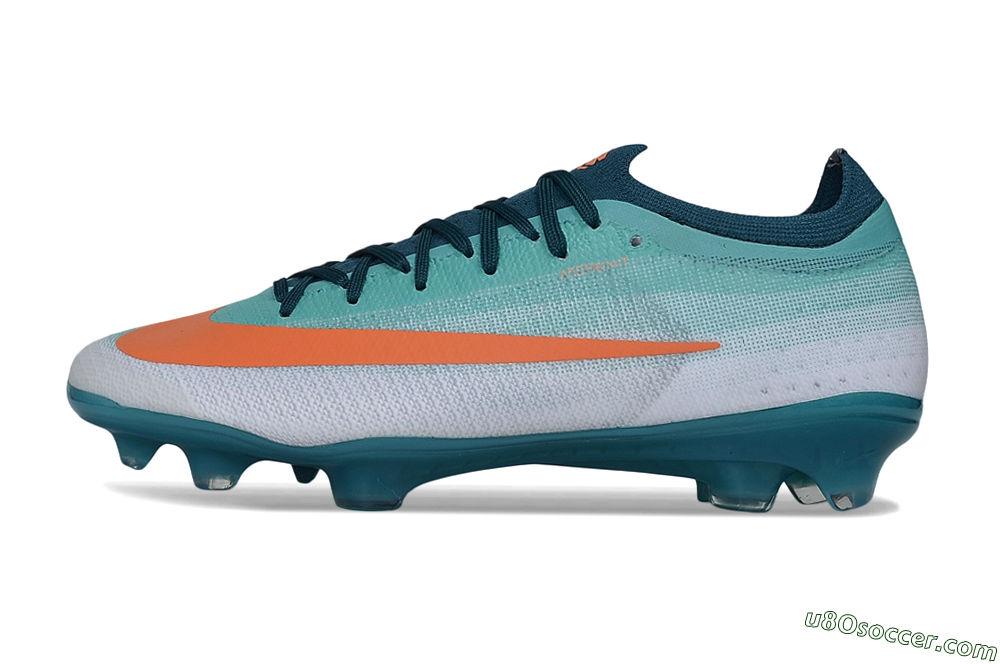 Nike Air Zoom Mercurial Vapor 17 Elite FG Firm Ground Soccer Cleats - Blue/Turquoise Blue/Bright Orange 2