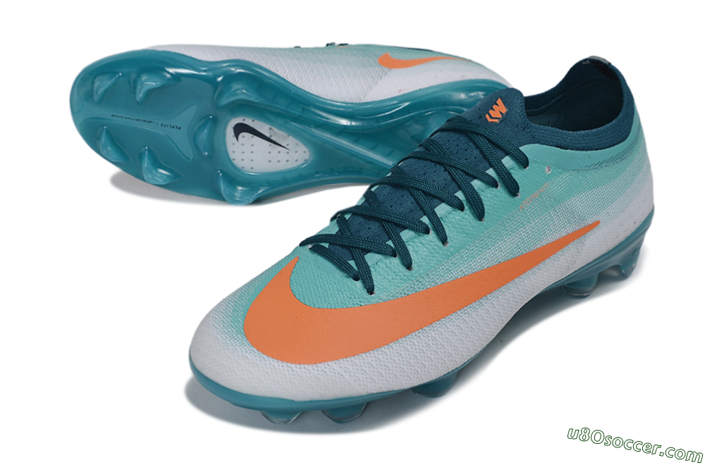 Nike Air Zoom Mercurial Vapor 17 Elite FG Firm Ground Soccer Cleats - Blue/Turquoise Blue/Bright Orange 3