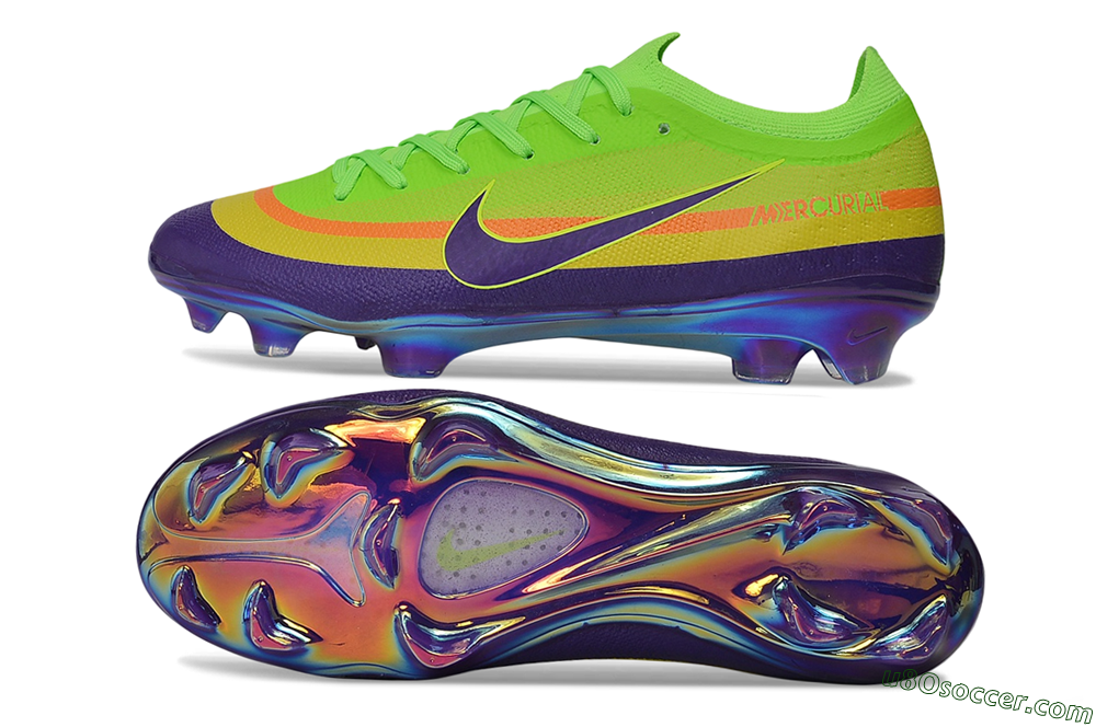 Nike Air Zoom Mercurial Vapor 17 Elite FG Firm Ground Soccer Cleats - Green/Electric Green/Purple Pulse 0