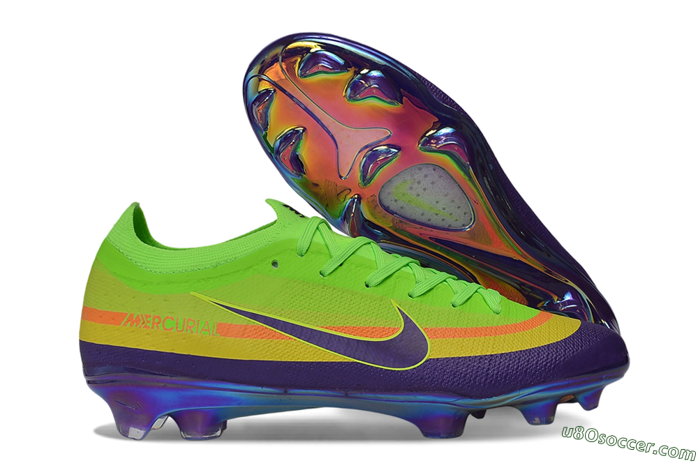 Nike Air Zoom Mercurial Vapor 17 Elite FG Firm Ground Soccer Cleats - Green/Electric Green/Purple Pulse 1