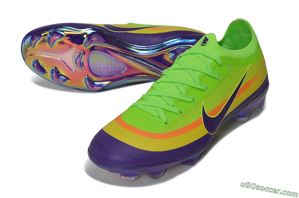 Nike Air Zoom Mercurial Vapor 17 Elite FG Firm Ground Soccer Cleats - Green/Electric Green/Purple Pulse 3