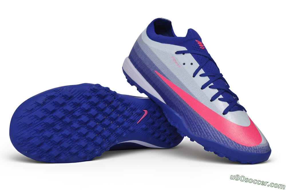 Nike Air Zoom Mercurial Vapor 17 Elite TF Artificial Turf Soccer Shoes - Blue/Royal Blue/Hyper Pink 0