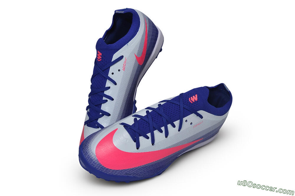 Nike Air Zoom Mercurial Vapor 17 Elite TF Artificial Turf Soccer Shoes - Blue/Royal Blue/Hyper Pink 3