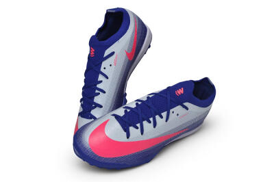 Nike Air Zoom Mercurial Vapor 17 Elite TF Artificial Turf Soccer Shoes - Blue/Royal Blue/Hyper Pink