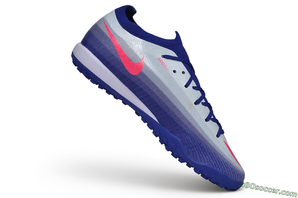 Nike Air Zoom Mercurial Vapor 17 Elite TF Artificial Turf Soccer Shoes - Blue/Royal Blue/Hyper Pink 4