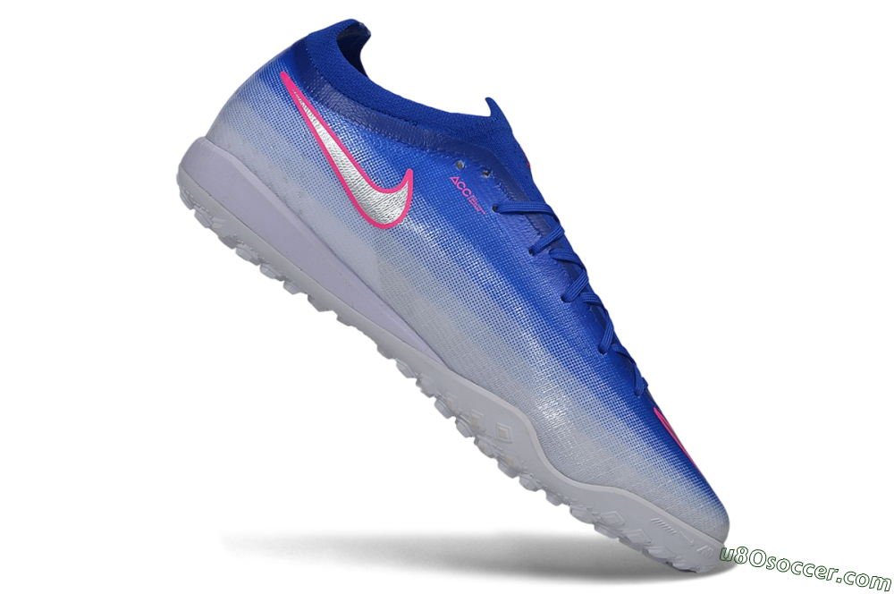 Nike Air Zoom Mercurial Vapor 17 Elite TF Artificial Turf Soccer Shoes - Blue/Racer Blue/Metallic Silver 4
