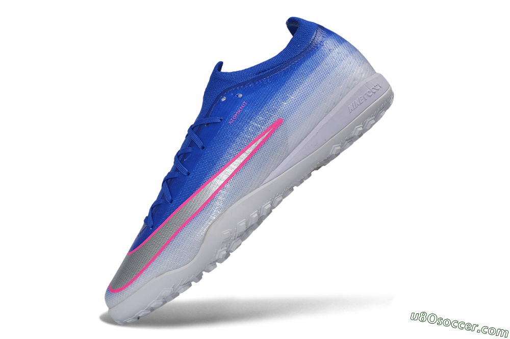 Nike Air Zoom Mercurial Vapor 17 Elite TF Artificial Turf Soccer Shoes - Blue/Racer Blue/Metallic Silver 5