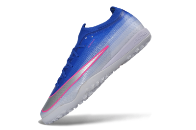 Nike Air Zoom Mercurial Vapor 17 Elite TF Artificial Turf Soccer Shoes - Blue/Racer Blue/Metallic Silver