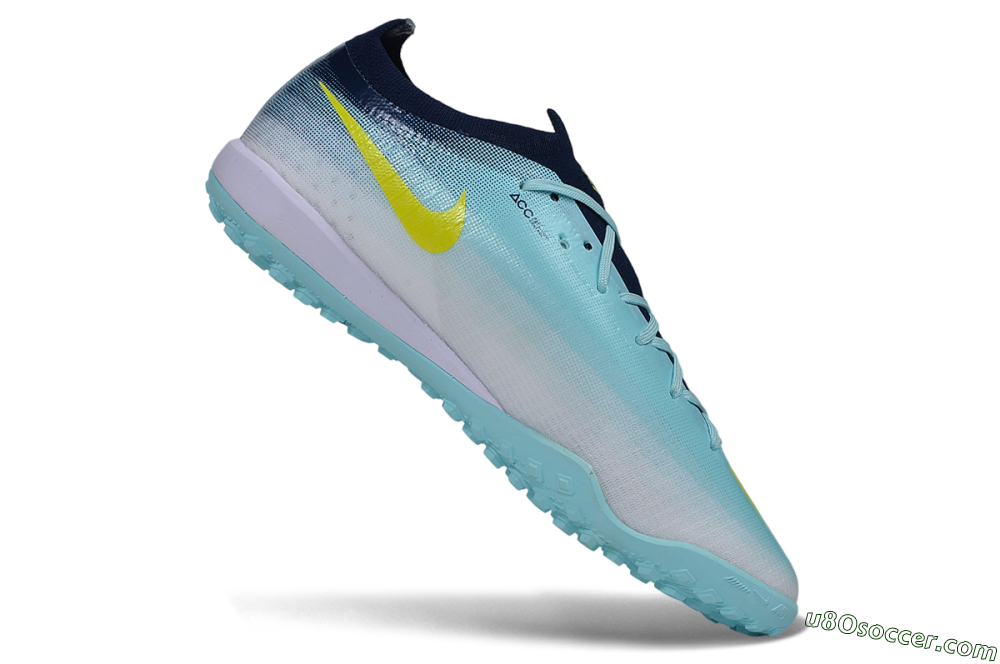 Nike Air Zoom Mercurial Vapor 17 Elite TF Artificial Turf Soccer Shoes - Blue/Baltic Blue/Volt 4
