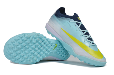 Nike Air Zoom Mercurial Vapor 17 Elite TF Artificial Turf Soccer Shoes - Blue/Baltic Blue/Volt