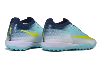 Nike Air Zoom Mercurial Vapor 17 Elite TF Artificial Turf Soccer Shoes - Blue/Baltic Blue/Volt