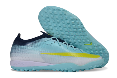 Nike Air Zoom Mercurial Vapor 17 Elite TF Artificial Turf Soccer Shoes - Blue/Baltic Blue/Volt