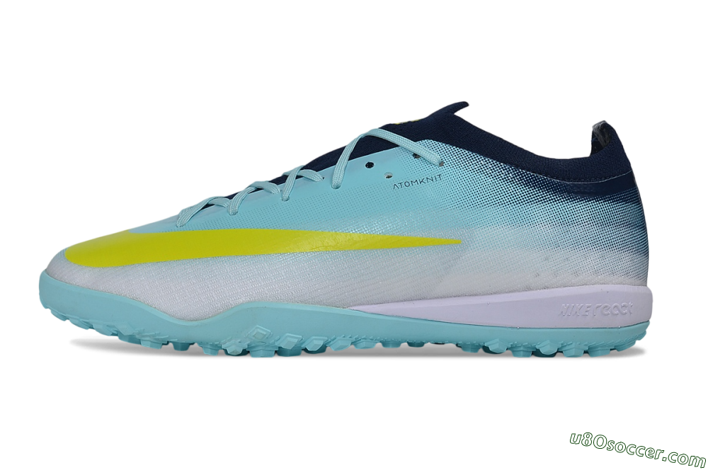 Nike Air Zoom Mercurial Vapor 17 Elite TF Artificial Turf Soccer Shoes - Blue/Baltic Blue/Volt 2