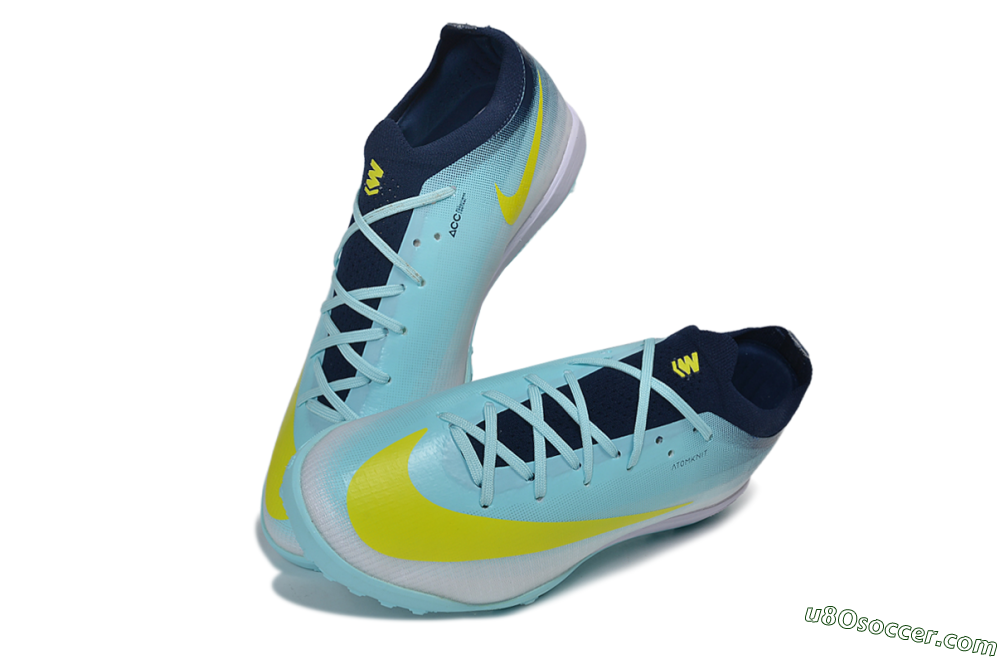 Nike Air Zoom Mercurial Vapor 17 Elite TF Artificial Turf Soccer Shoes - Blue/Baltic Blue/Volt 3