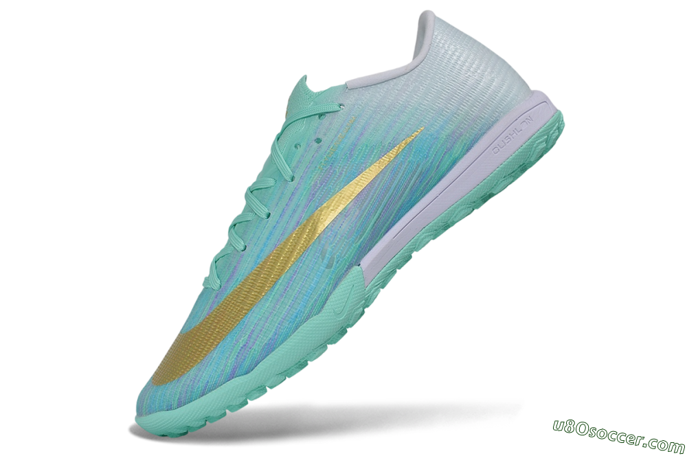Nike Air Zoom Mercurial Superfly 11 Elite TF Artificial Turf Soccer Shoes - Green/Mint Green/Metallic Gold 5