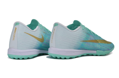 Nike Air Zoom Mercurial Superfly 11 Elite TF Artificial Turf Soccer Shoes - Green/Mint Green/Metallic Gold