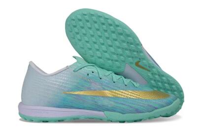 Nike Air Zoom Mercurial Superfly 11 Elite TF Artificial Turf Soccer Shoes - Green/Mint Green/Metallic Gold