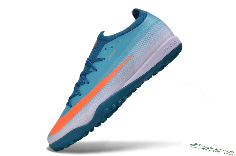 Nike Air Zoom Mercurial Vapor 17 Elite TF Artificial Turf Soccer Shoes - Blue/Baltic Blue/Bright Orange 5