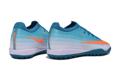 Nike Air Zoom Mercurial Vapor 17 Elite TF Artificial Turf Soccer Shoes - Blue/Baltic Blue/Bright Orange