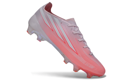 Adidas F50 Hyperfast Elite FG Firm Ground Soccer Cleats - Pink/Sunset Pink/Iridescent White