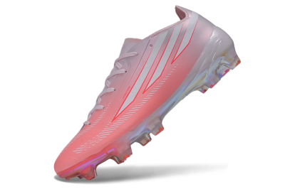 Adidas F50 Hyperfast Elite FG Firm Ground Soccer Cleats - Pink/Sunset Pink/Iridescent White