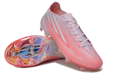 Adidas F50 Hyperfast Elite FG Firm Ground Soccer Cleats - Pink/Sunset Pink/Iridescent White