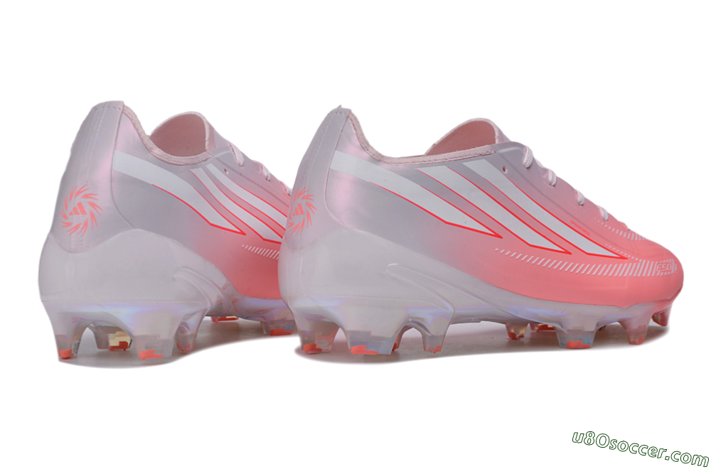Adidas F50 Hyperfast Elite FG Firm Ground Soccer Cleats - Pink/Sunset Pink/Iridescent White 7
