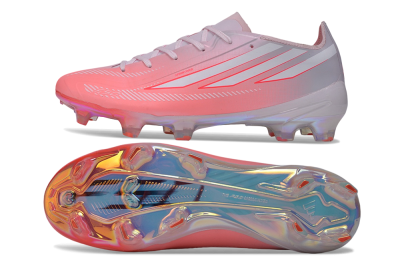 Adidas F50 Hyperfast Elite FG Firm Ground Soccer Cleats - Pink/Sunset Pink/Iridescent White