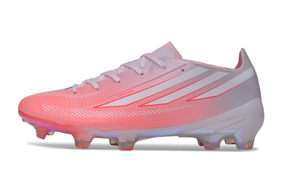Adidas F50 Hyperfast Elite FG Firm Ground Soccer Cleats - Pink/Sunset Pink/Iridescent White