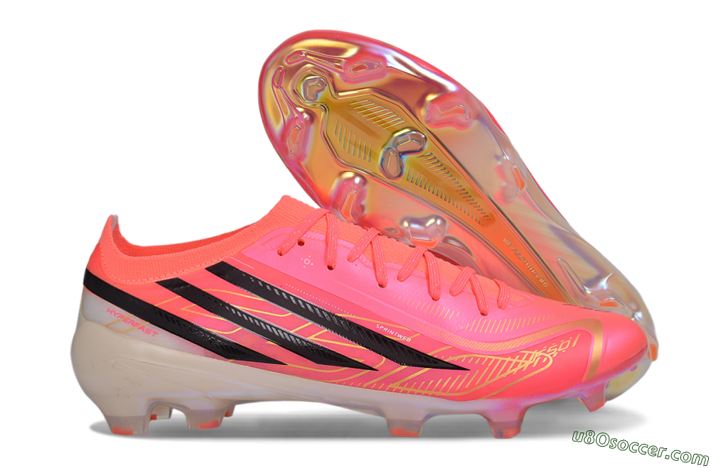 Adidas F50 Hyperfast Elite FG Firm Ground Soccer Cleats - Pink/Solar Pink/Core Black 1