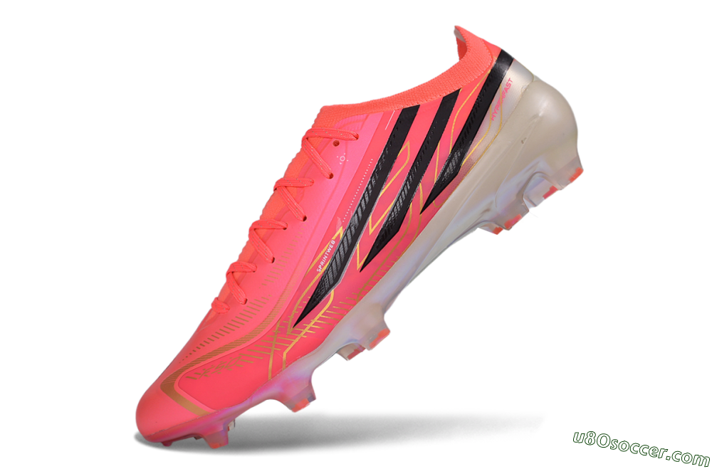 Adidas F50 Hyperfast Elite FG Firm Ground Soccer Cleats - Pink/Solar Pink/Core Black 5