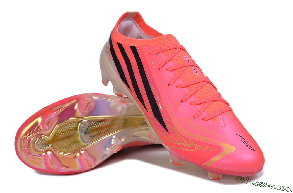 Adidas F50 Hyperfast Elite FG Firm Ground Soccer Cleats - Pink/Solar Pink/Core Black 3